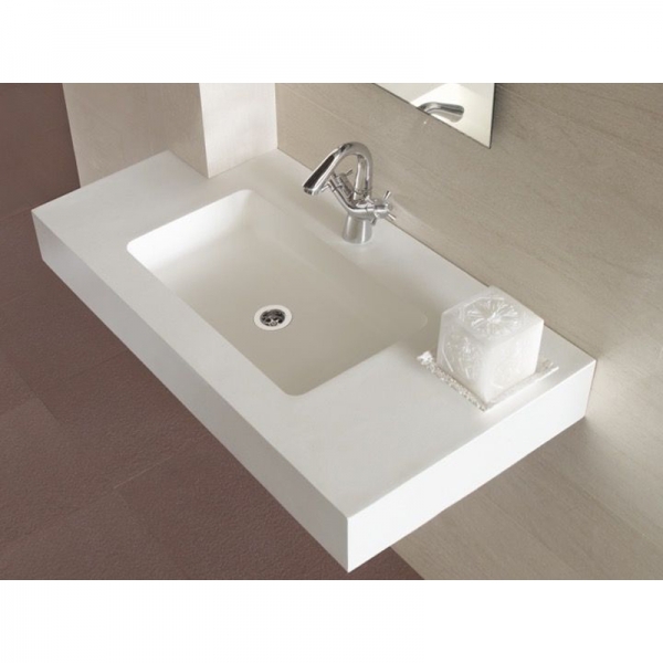 Vasque suspendue solid surface ARTIC