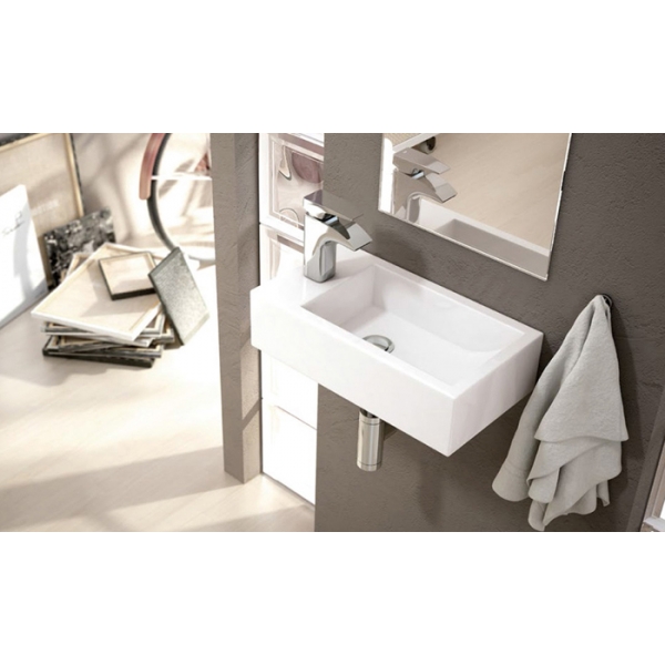 lavabo Picolo robinet gauche suspendu 45.5x25.5x12cm