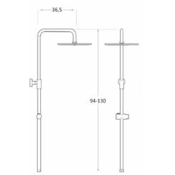 Colonne de douche thermostatique FIASO