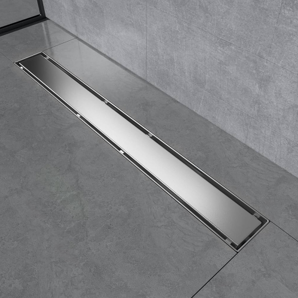 Caniveau de douche italienne reversible inox ASI 304