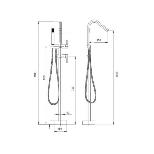 Robinet de baignoire KAMA